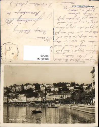 587556,Lugano Quai Boot Lago di Lugano Switzerland