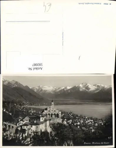 592087,Foto Ak Locarno Madonna del Sasso Switzerland