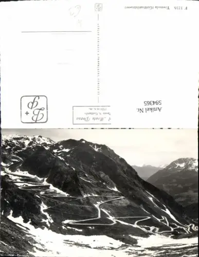 594365,Foto Ak Gotthardpass Valle Tremola Airolo
