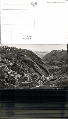 594367,Foto Ak Gotthardpass Valle Tremola Airolo San Gottardo