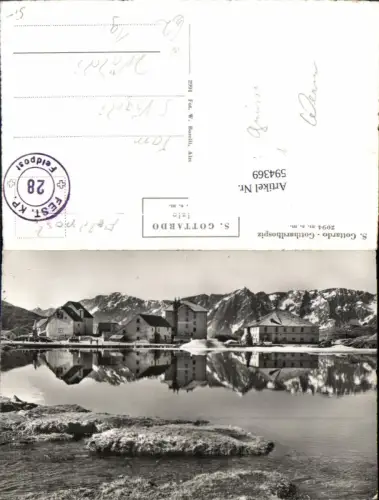 594369,Foto Ak Gotthard Hospiz San Gottardo Gotthardpass Valle Tremola Airolo