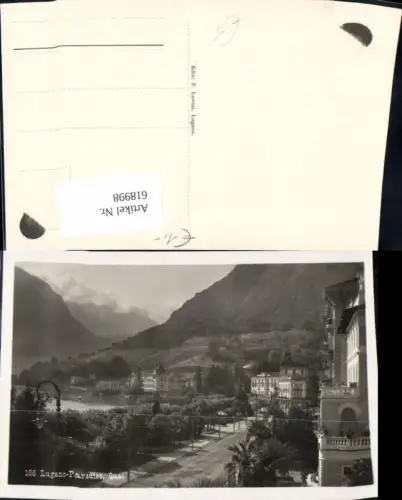 618998,Foto Ak Lugano Lugano-Paradiso Quai