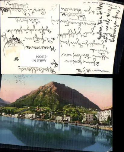 619004,Foto Ak Lugano Lugano-Paradiso Ansicht