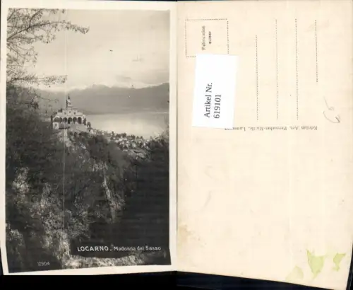 619101,Foto Ak Locarno Madonna del Sasso