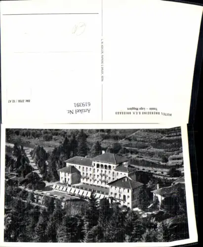 619391,Foto Ak Tessin Lago Maggiore Hotel Brenscino Brissago