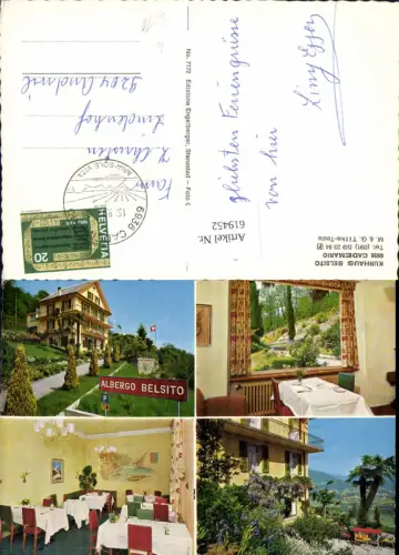 619452,Mehrbild Ak Cademario Kurhaus Belsito