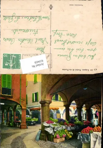 619459,Lugano Portici di via Pessina Markt Gemüse Obst