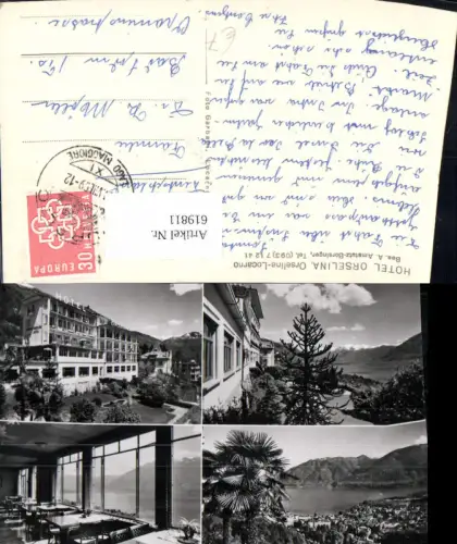 619811,Mehrbild Ak Orselina Locarno Hotel Orselina