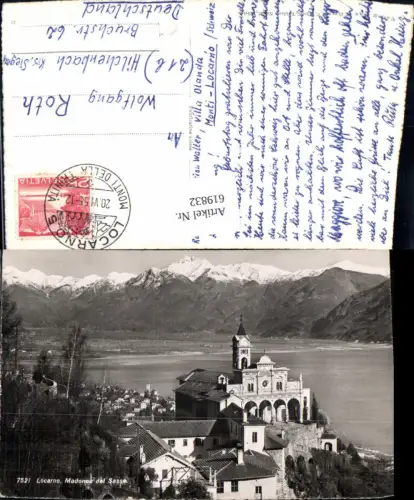 619832,Foto Ak Locarno Madonna del Sasso