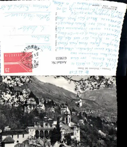619833,Foto Ak Locarno Madonna del Sasso