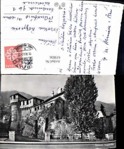 619836,Foto Ak Locarno Castello