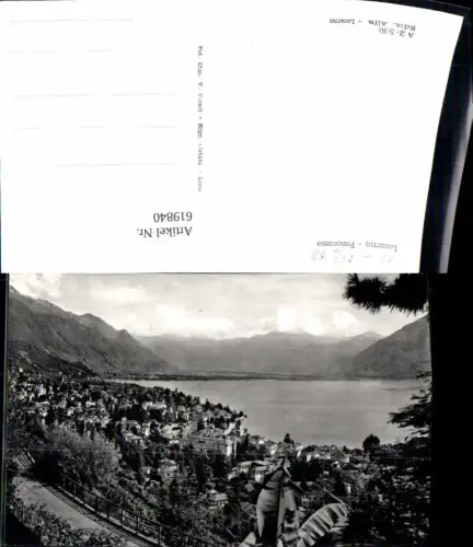 619840,Foto Ak Locarno Panorama 1958