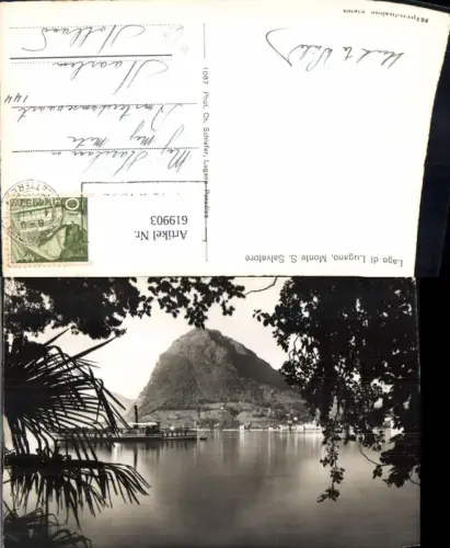 619903,Lago di Lugano Monte S. Salvatore Schiff Dampfer Generoso