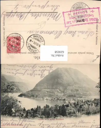 620058,Lugano et le Monte Salvatore
