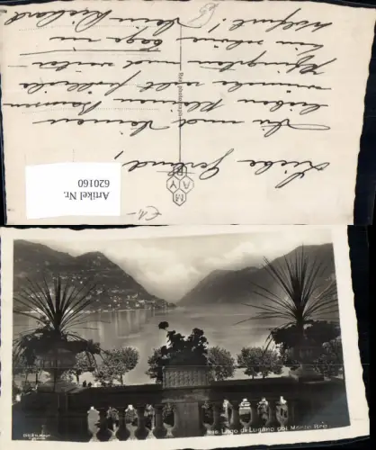 620160,Foto Ak Lago di Lugano col Monte Bre