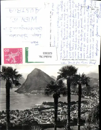 620303,Foto Ak Lugano Panorama col San Salvatore