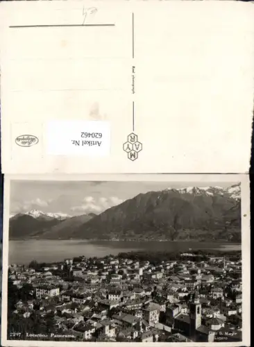 620462,Foto Ak Locarno Panorama
