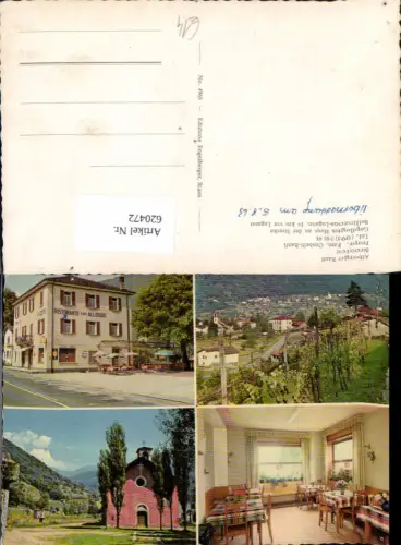 620472,Mehrbild Ak Lugano Albergo Banfi Bironico Bellinzona-Lugano