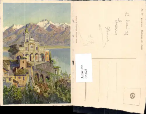 620623,Künstler Ak E. Zuppinger Muralto-Locarno Locarno Madonna del Sasso