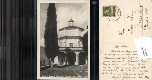 690588 Lago di Lugano Tessin Morcote Dettaglio della Chiesa