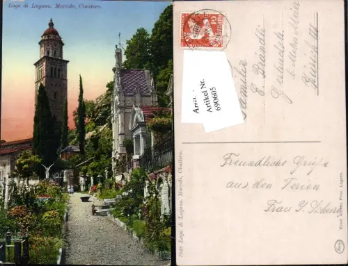 690605 Lago di Lugano Morcote Cimitero Friedhof Tod Tessin