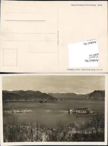 690714 Le tre Isole Berromee verso Pallanza lago Maggiore Verbania