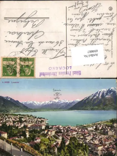 694087 Lugano Locarno Lago Maggiore Hotel Pension Zürcherhof Stp.