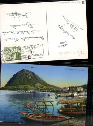 694091 Lugano Locarno Lago Maggiore Boot Dampfer