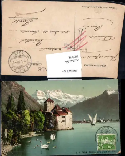 695978 Chillon Villeneuve Dents du Midi Montreux Veytaux Territet Tessin