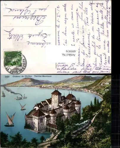 695979 Chillon Villeneuve Dents du Midi Montreux Veytaux Territet Tessin