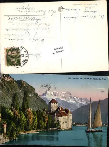 695980 Chillon Villeneuve Dents du Midi Montreux Veytaux Territet Tessin