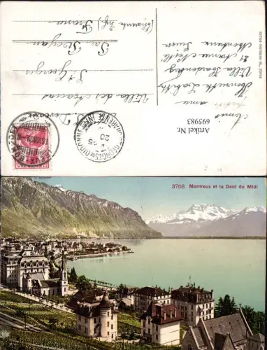 695983 Dents du Midi Montreux Veytaux Territet Tessin