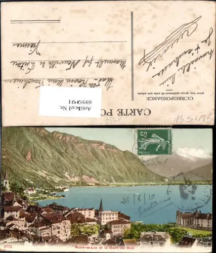 695991 Dents du Midi Montreux Veytaux Territet Tessin