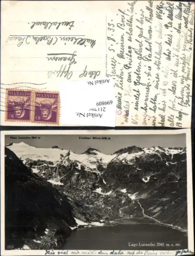 699809 Lago Lucendro Airolo Tessin Andermann