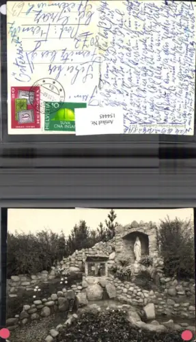 154445,Gachnang Lourdes Grotte 1968 Heiligen Figur Altar Kt Thurgau