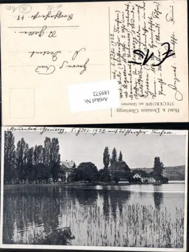 189572,Hotel Pension Glarisegg Steckborn am Untersee Kt Thurgau