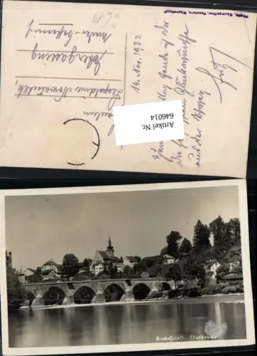 646014,tolle Foto-AK Bischofszell Brücke Thurbrücke Kt. Thurgau