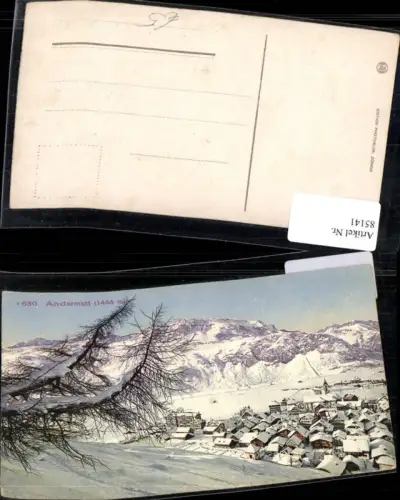 85141, Andermatt Winterlandschaft