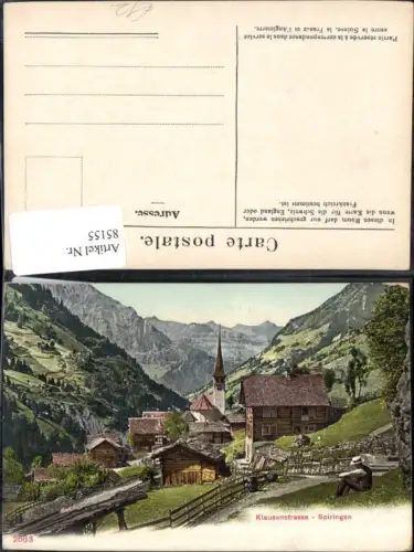 85155, Klaussenstrasse Spiringen Kriche