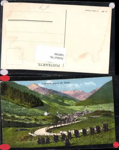 100580,Andermatt gegen die Furka Kt Uri