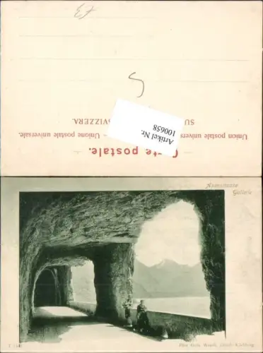 100658,Axenstraße und Bristenstock Vierwaldstättersee Kt Uri
