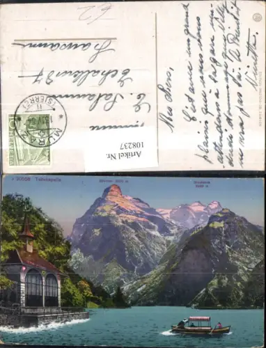 108237,Tellskapelle Ansicht See Boot 1954 Kanton Uri