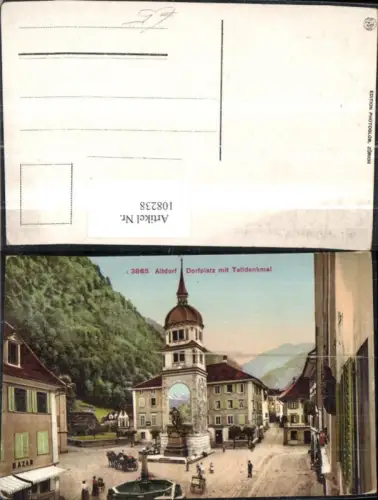 108238,Altdorf Dorfplatz m. Telldenkmal Kanton Uri