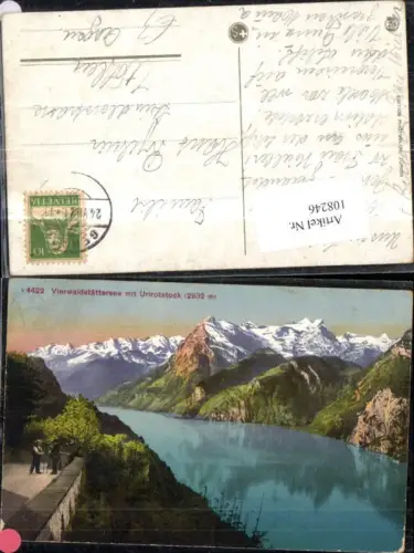 108246,Vierwaldstättersee m. Urirotstock 1921 Kanton Uri