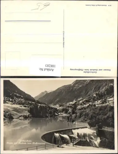 108283,Gotthardbahn Stausee u. Kaskade beim Pfaffensprung Eisenbahn Kanton Uri