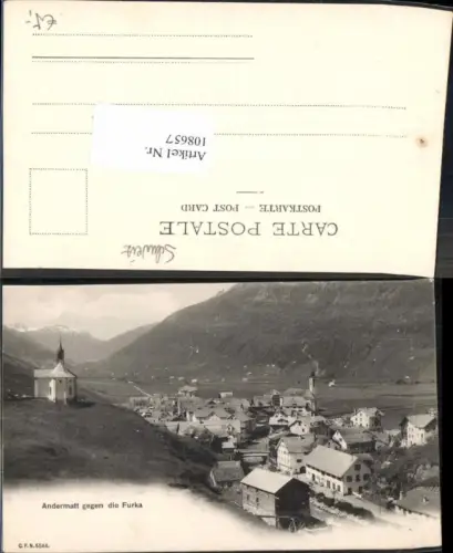 108657,Andermatt gegen Furka Kt Uri