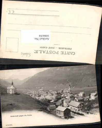 108658,Andermatt gegen Furka Kt Uri