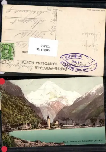 125545,Flüelen Fluelen m. Bristenstock Tolle alte Ansicht pub Photoglob Kt Uri