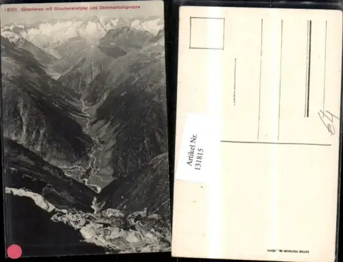 131815,Göschenen m. Göschenenalptal u. Dammastockgruppe Ansicht Kt. Uri