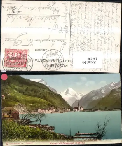 154599,Flüelen m. Bristenstock 1907 Kt Uri
